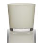 Pflanztopf aus Glas ALENA, creme, 11cm, Ø11,5cm