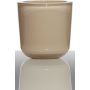 Glas Halter für Teelicht NICK, beige, 7,5cm, Ø7,5cm
