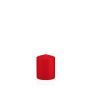 Laternenkerze MAEVA, Stumpen, rot, 8cm, Ø6cm, 29h - Made in Germany