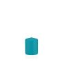 Laternenkerze MAEVA, Stumpen, azurblau, 8cm, Ø6cm, 29h - Made in Germany