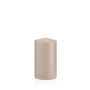 Laternenkerze MAEVA, Stumpen, beige, 13cm, Ø7cm, 52h - Made in Germany