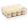24er Set Schwimmende Kerzen ORNELLA, creme, Ø4,5cm, 4h