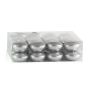 24er Set Schwimmende Kerzen ORNELLA, silber, Ø4,5cm, 4h