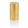 Festliche Kerze MATHILDA, gold, 12cm, Ø5,8cm, 45h - Made in Germany