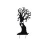 Halloween Dekoration Silhouette Baum SPOOKY TREE, Metall, schwarz, 150cm