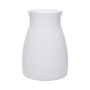 Glas Tischvase MAISIE, weiß, 20cm, Ø14cm
