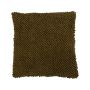 Sofa Kissen BOLLY, mit Kügelchen, khaki, 45x45cm