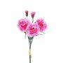 Kunstblumen Bund Nelke YENILAS, dunkelrosa, 40cm