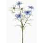 Künstlicher Schwarzkümmel Zweig SEVIN, blau, 65cm, Ø6-7cm