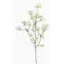 Künstlicher Dillzweig WINCENT mit Blüten, weiß, 80cm, Ø5-7cm