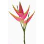 Künstliche Helikonien Blüte TOMKE, pink-grün, 80cm, Ø18cm