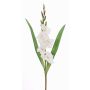Künstliche Gladiole ELEA, weiß, 80cm, Ø7-9cm