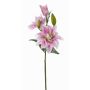 Künstliche Lilie ISALIE, rosa-weiß, 80cm, Ø13-16cm