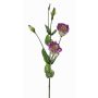 Künstliche Lisianthus JUDIKA, violett-weiß-grün, 70cm, Ø6-7cm