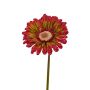 Künstliche Gerbera ANNEMARIE, rot-grün, 50cm, Ø10cm