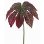 Aralia künstliches Blatt IMANA, rot-grün, 80cm