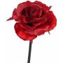 Künstliche Rose ANNABELLE, rot, 55cm, Ø9cm