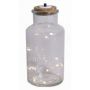 Flasche mit LEDs ROSSI aus Glas, transparent, 16cm, Ø8,5cm
