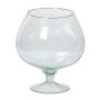 Deko Cognac Glas XXL BARRON mit Fuß, klar, 18,5cm, Ø15,5cm
