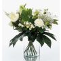 Kunstblumenstrauß FEME, weiß-grün, 60cm, Ø40cm