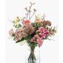 Kunstblumenstrauß FEME, rosa-grün, 65cm, Ø40cm
