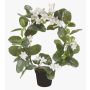 Kunstblume Kranzschlinge ALTAY, weiß, 40cm