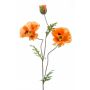 Mohnblume künstlich LOPEZ, orange, 90cm, Ø10-15cm