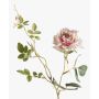Kunstzweig Rose BEATA, rosa-weiß, 75cm, Ø10cm