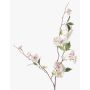 Künstlicher Zierpfirsich Zweig CAMILLES, rosa-weiß, 80cm
