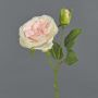 Plastik Rose CESCA, rosa-gelb, 40cm, Ø9cm