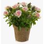 Kunst Rose LARAINA im Dekotopf, rosa, 15cm