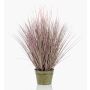 Lampenputzergras künstlich OVIDIO, Rispen, Zinktopf, rosa-grün, 100cm