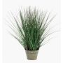 Künstliches Gras Fuchsschwanzgras ZENA im Metalltopf, grün, 50cm