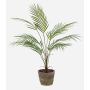 Kleine Kunstpalme Bergpalme ALUVIAL im Terracottatopf, 85cm