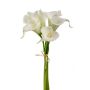 Kunstblumen Calla Bund RUMA, weiß, 35cm, Ø18cm
