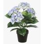 Kunstblume Hortensie LAIDA, hellblau, 35cm, Ø7-10cm