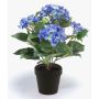 Kunstblume Hortensie LAIDA, blau, 35cm, Ø7-10cm