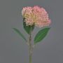 Kunststoff Blume Sedum telephium Blüte JICAMA, rosa-weiß, 45cm, Ø12cm