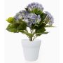 Kunstblume Hortensie LAIDA im Keramiktopf, hellblau, 35cm, Ø9-13cm