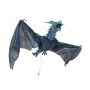 Halloween Dekoration Drache MONZA mit Bewegungs- Soundfunktion, LEDs, 120cm