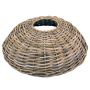 Weihnachtsbaumkorb JERICHO aus Rattan, grau-braun, 21cm, Ø87cm