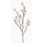 Künstlicher Kirschblütenzweig ARIELLE mit Blüten, weiß, 100cm, Ø1,5-3,5cm
