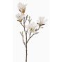 Künstlicher Sternmagnolien Zweig AZULA, weiß, 60cm, Ø9-11cm
