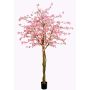 Japanischer Kirschbaum künstlich TIFFY, Echtstämme, Blüten, rosa, 240cm
