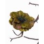 Künstliche Anemone GORO auf Clip, olivgrün, Ø11cm