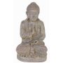 Graue Deko Buddhafigur SHANTA, sitzend meditierend, 45cm