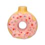 Deko Dolomit Flasche DOLLI in Donut Form, rosa-beige, 20x8,8x21,2cm