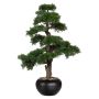 Kunstbaum Bonsai Zeder FALKE mit Wurzeln, Keramiktopf, 70cm