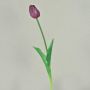 Künstliche Tulpe LONA, violett-grün, 45cm, Ø4cm