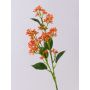 Schneeball Zweig künstlich LABIBA mit Knospen, orange, 60cm, Ø2,5-5cm